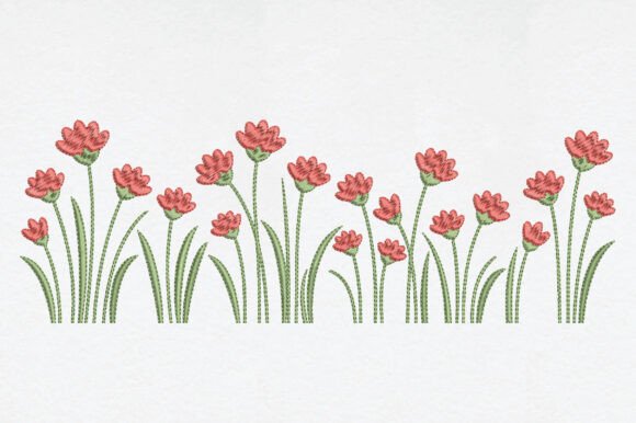 Download Simple Flower Garden Embroidery - Garden embroidery Collection