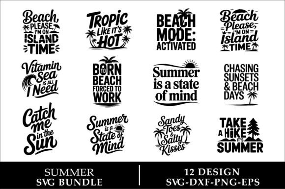 Download Summer Svg Design Bundle, Beach Svg - Beach svg Collection